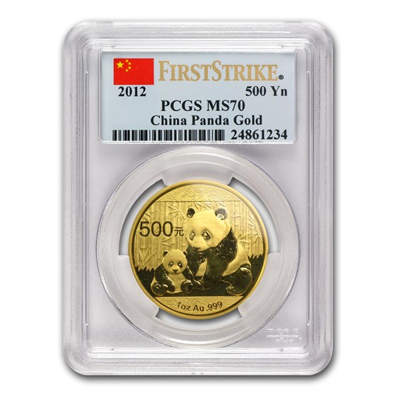 2012 China 1 oz Gold Panda MS-70 PCGS (FS) 2012 China 1 oz Gold Panda MS-70 PCGS (FS)
